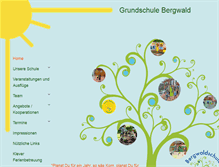 Tablet Screenshot of bergwaldschule.de